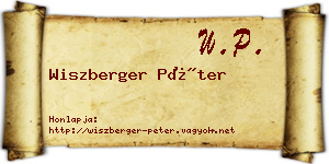 Wiszberger Péter névjegykártya